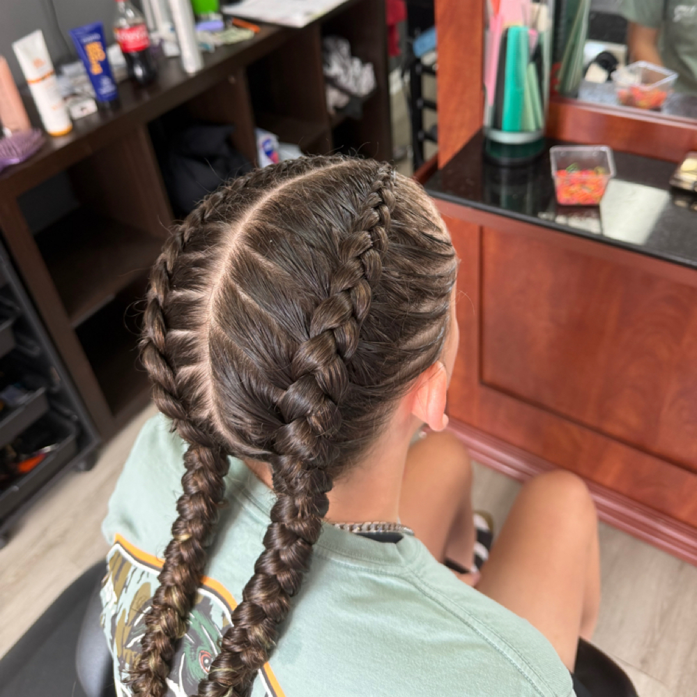 Basic Dutch Braids at KES Beauty Loft & Co. in Fairmont, WV