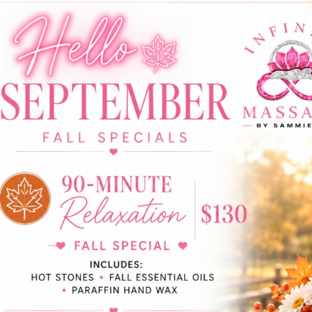 š90min Massage FALL special at Infinite Massage By SAMMIEJO in San Antonio, TX