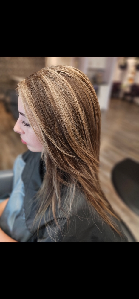 Halo Highlight & Style Short Hair at Jennifer's Hair Affair in Melbourne, FL