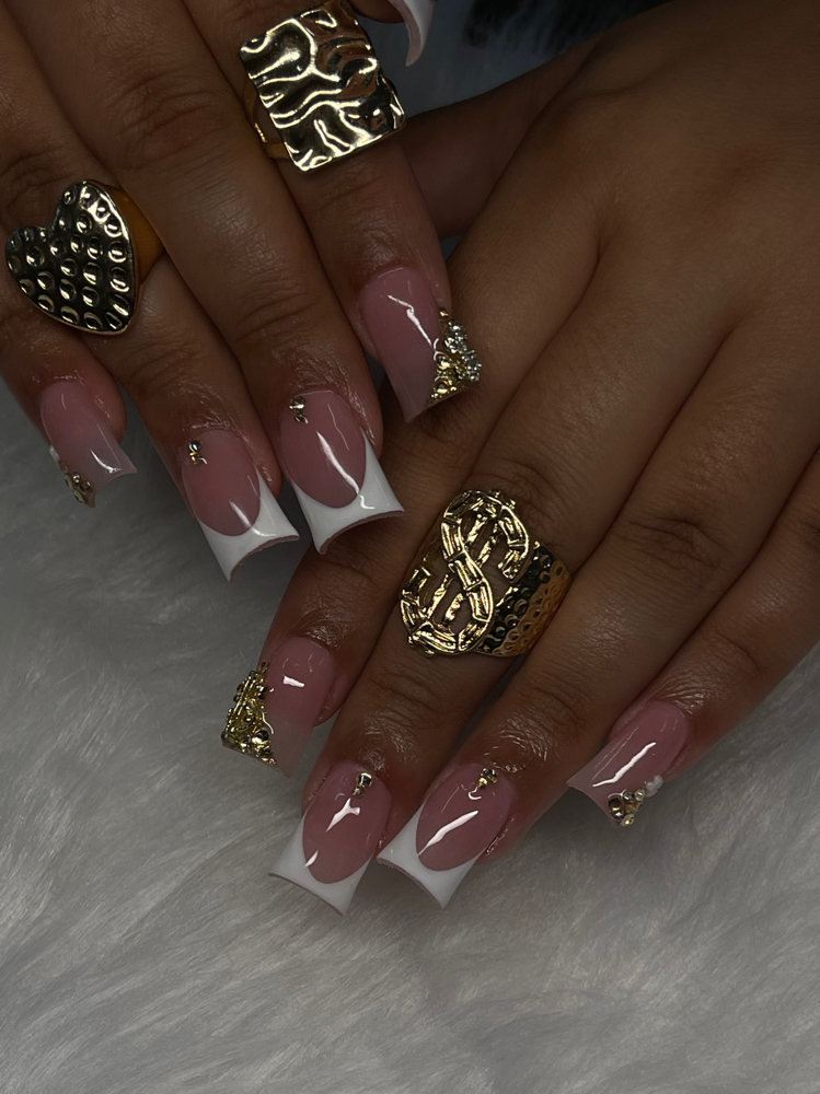 Custom Short FullSet at Nails by May in Oroville, CA