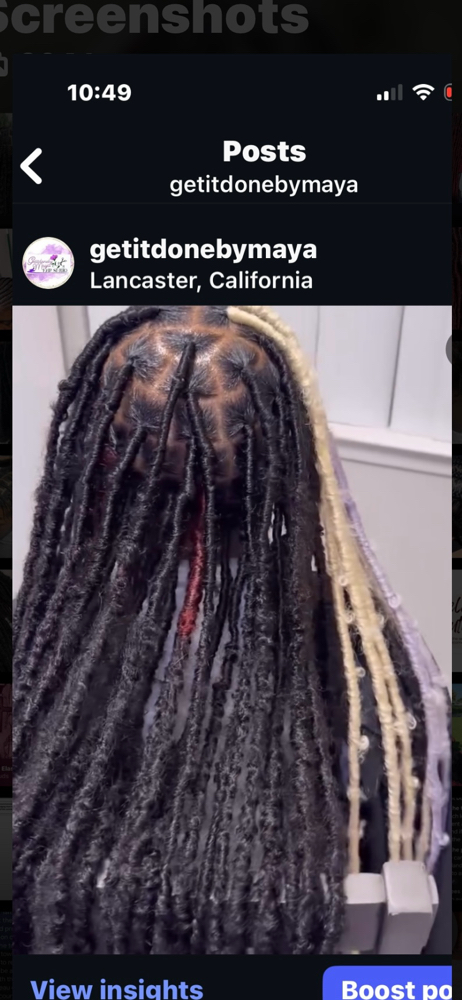 Smedium Locs at Get it done by Maya in Paramount, CA