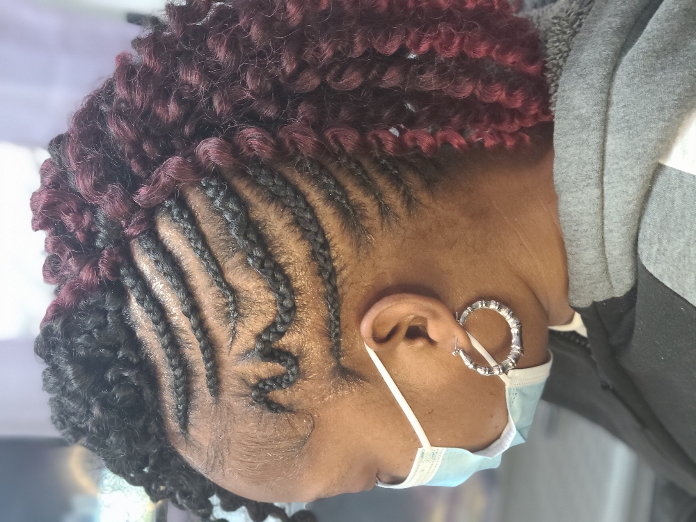 Mohawk Braids( Crochet Hair)