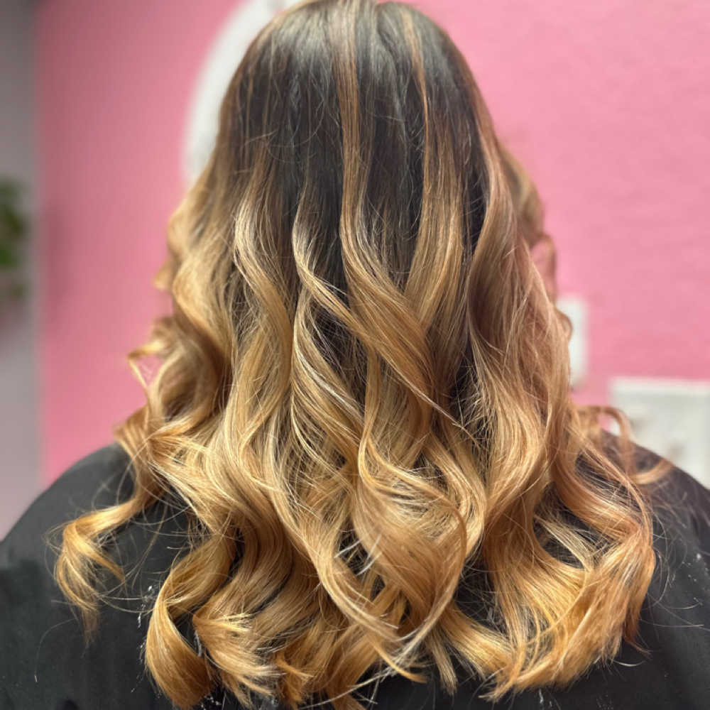Dimensional Blonde Balayage at Sweet Strands By Candy in Belton, TX