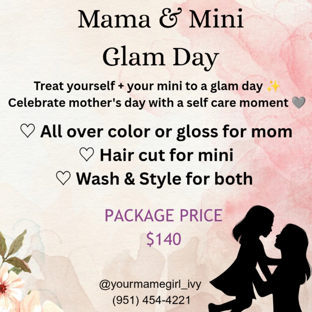 Mama & Mini at Elevated Hair Lounge in Canyon Lake, CA