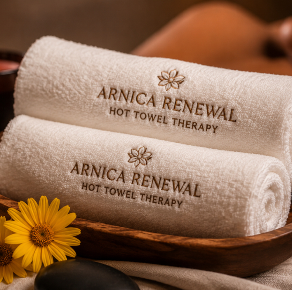 Arnica Renewal Hot Towels at Anointed Body in Franklin, TN