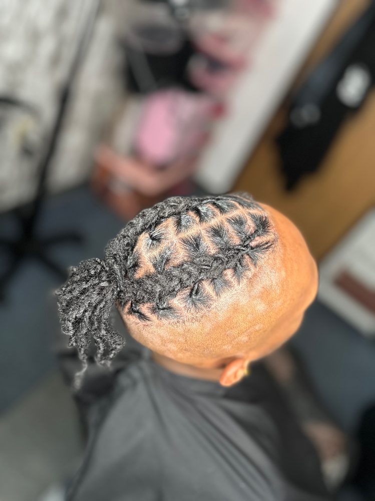 Loc Retwist & Style -High top