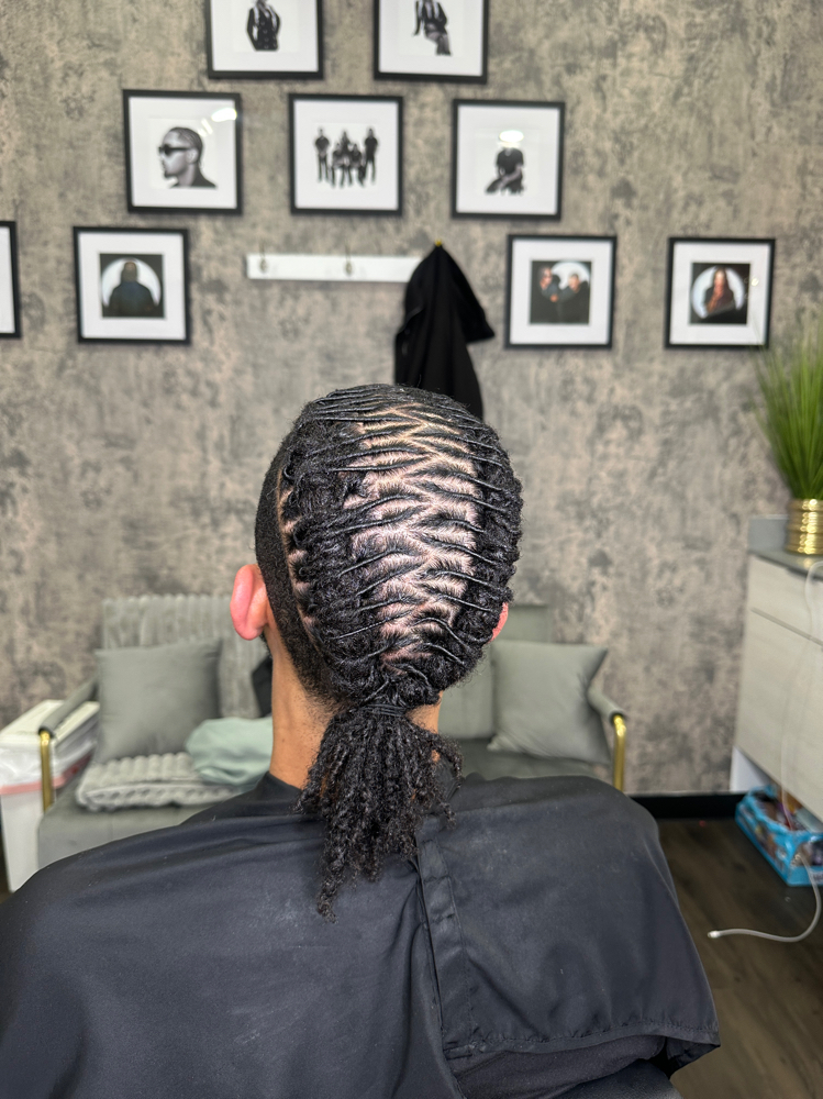 Loc Retwist & Style -High top