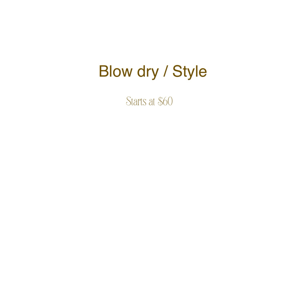 Blowdry / Stlye
