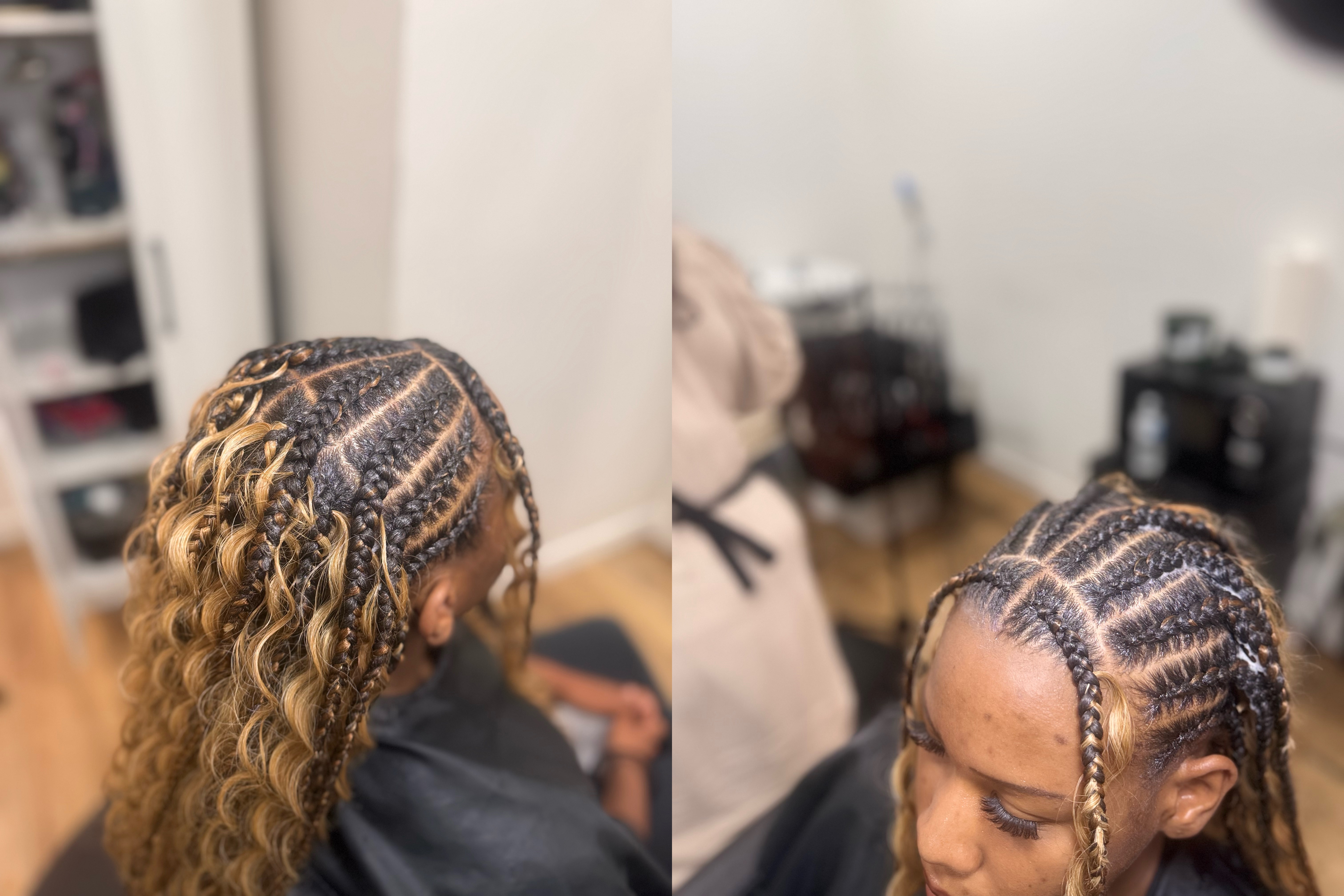Large Boho Fulany with Individual at Michou  HairBraiding in Anaheim, CA