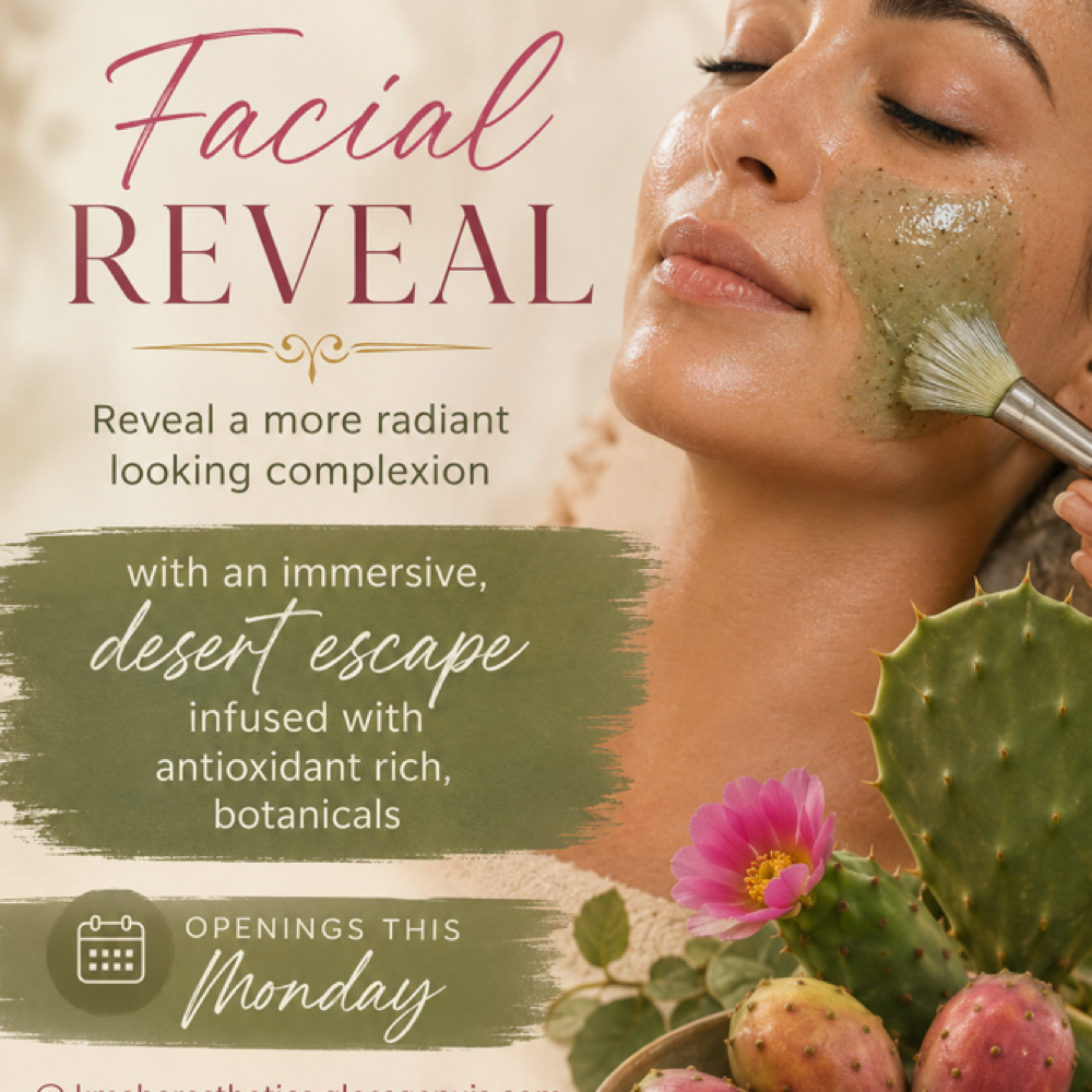 Prickly pear & Verde Vine Facail at K.Maher Esthetics in Reading, MA