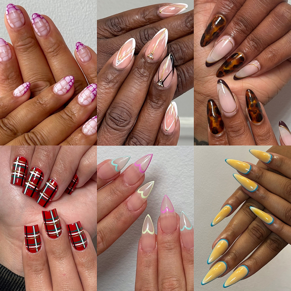Gel X Tier 2 Nail Art on a Few at Destine Nails in Ridgewood, NY