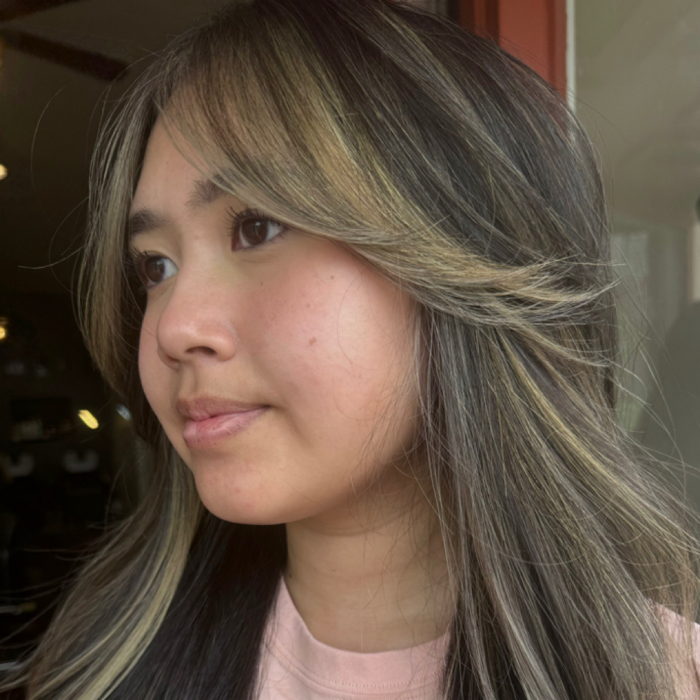 Bang trim at Alchemy Beauty Co. in Ventura, CA