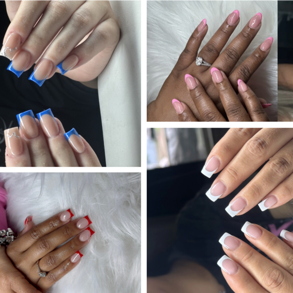 Short Acrylic Full Set at Vali’s Nail Factory in Topeka, KS