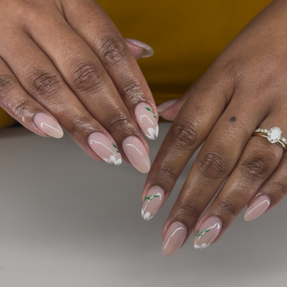 Long Structured Gel Manicure at NL Visions Beauty Studio in Greensboro, NC