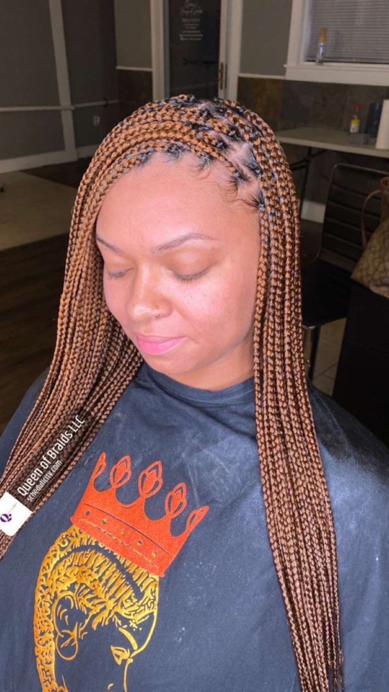 Medium Knotless braids