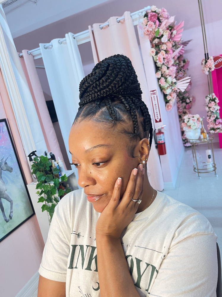 Large Knotless Braids