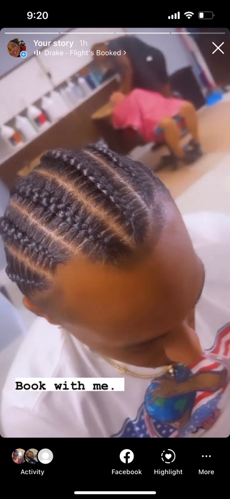 Unisex Cornrows style Adults
