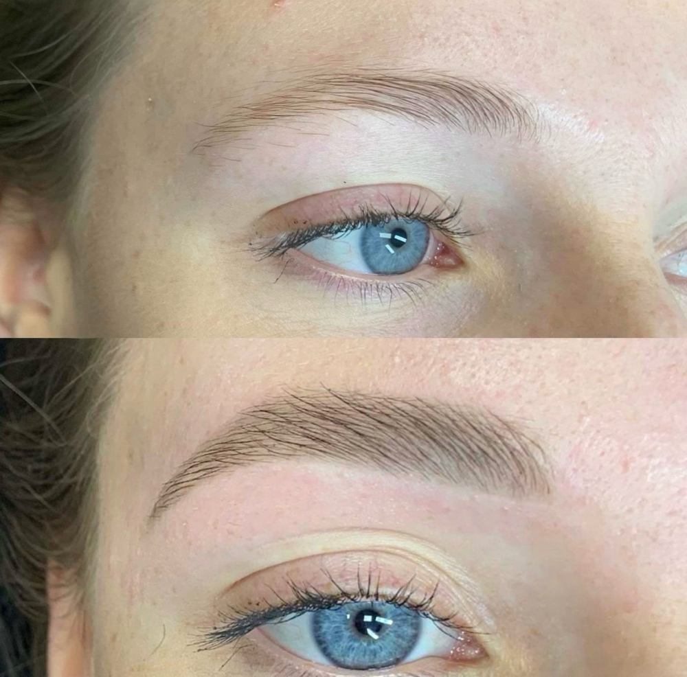 Custom Brow Shaping with Tint