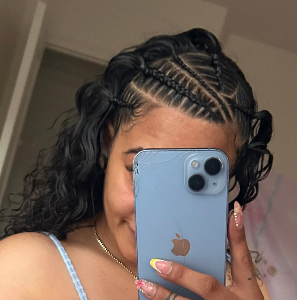 1/2 Head Freestyle Cornrows