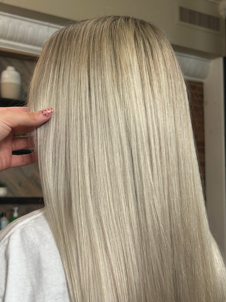 The full blonding at HairByKylaGood in Johnson City, NY