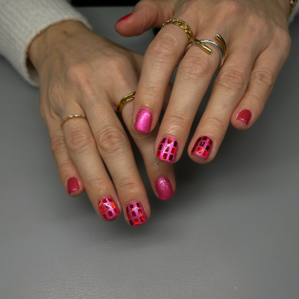 Natural nail overlay (SILVER) at Branded beauties in Plain City, UT