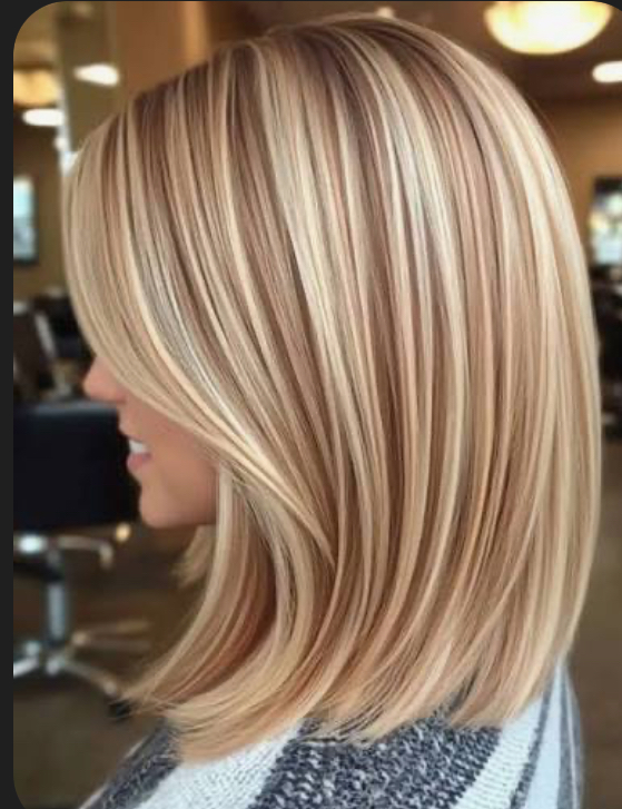 Partial w/roots Haircut & Style
