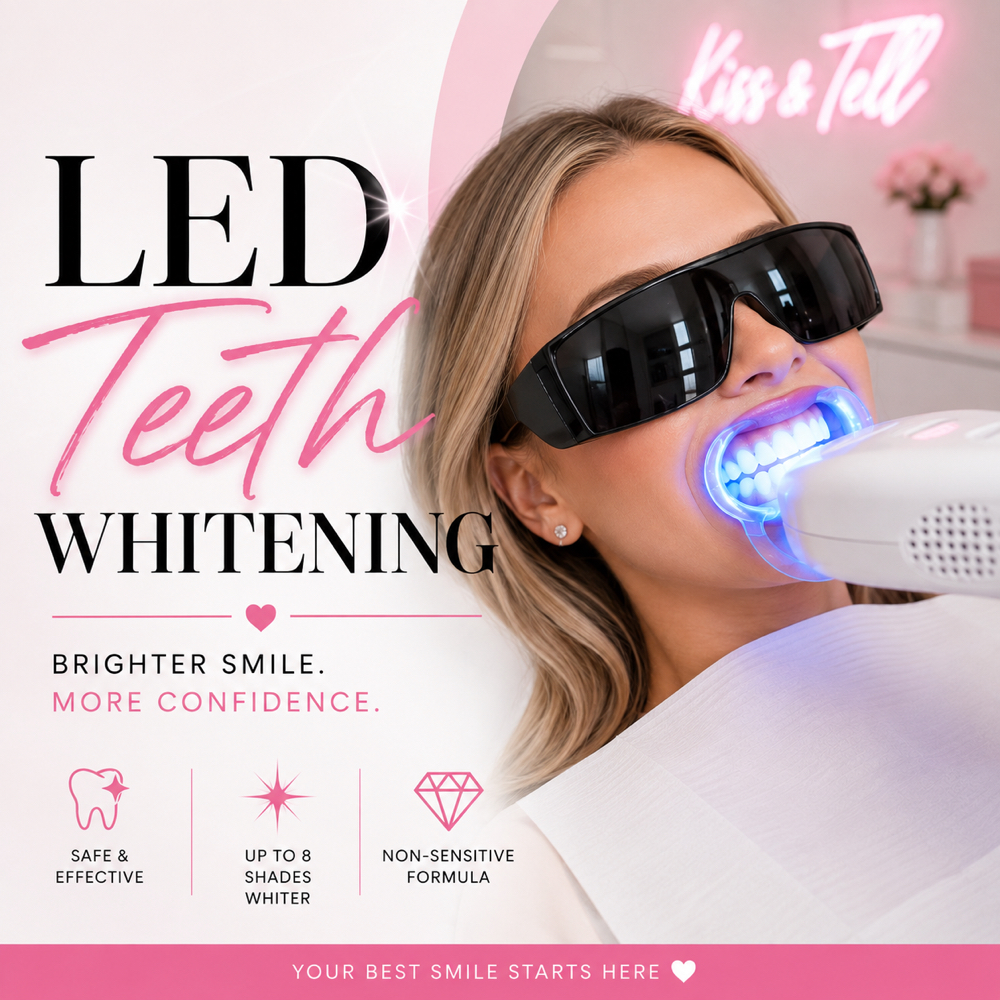 Teeth Whitening at Kiss & Tell Studio in Muscle Shoals, AL
