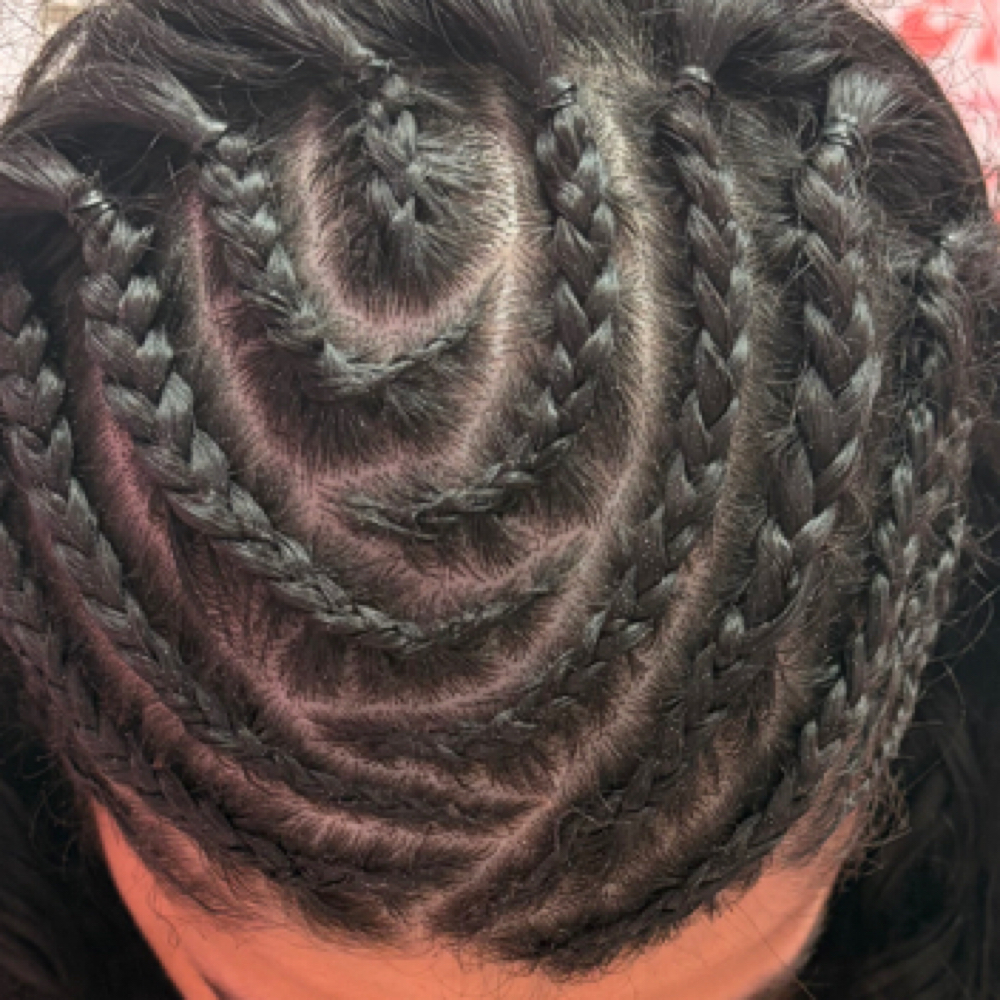 Half Head Braids at Chassidy Rachelle Beauty in Coral Springs, FL