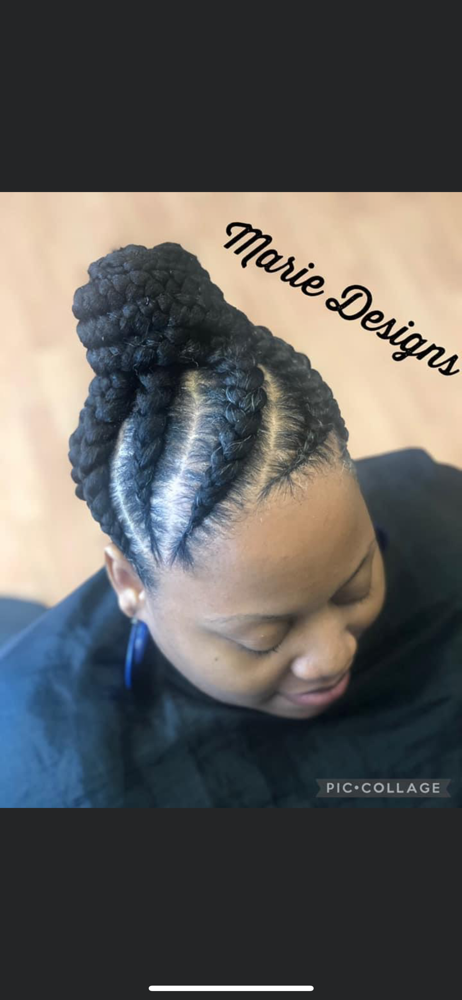 Feed In Ponytail/bun
