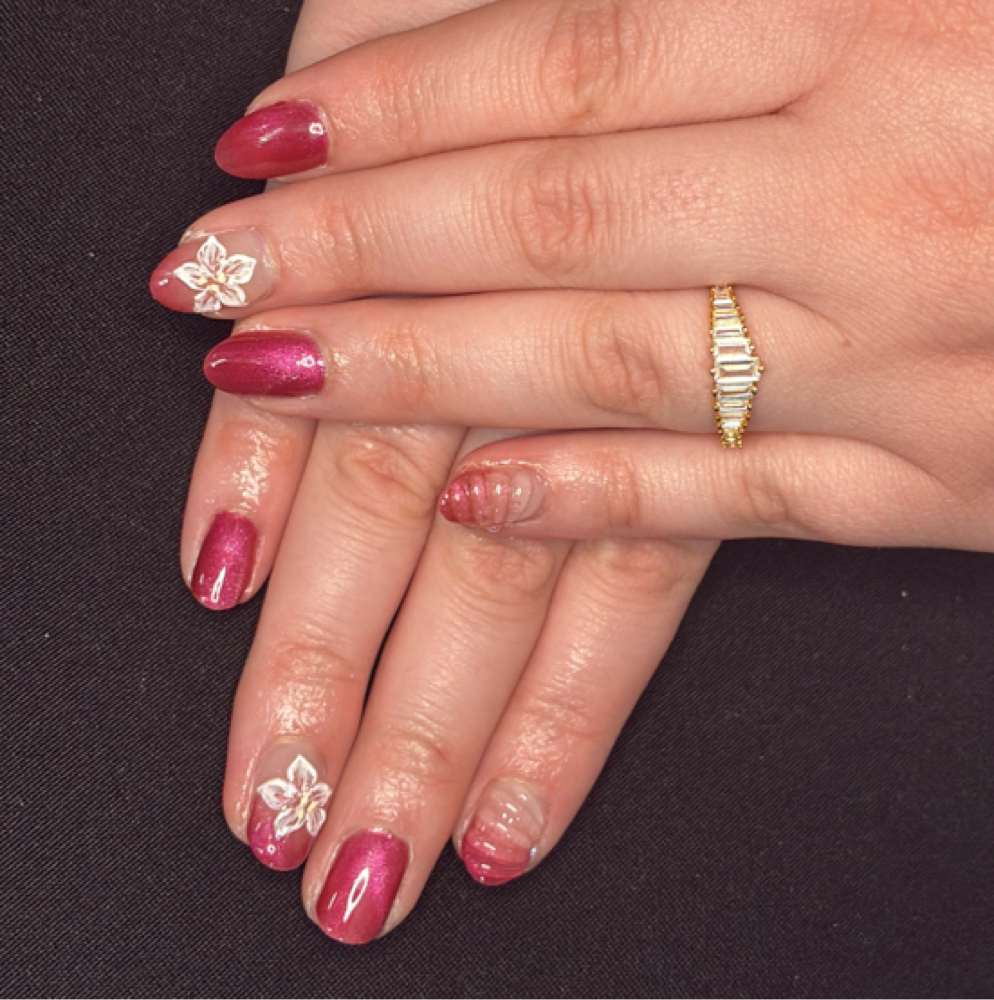 Structure Gel Mani at Tangles Salon LLC in North Providence, RI