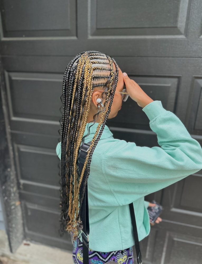 Medium Fulani/Tribal Braids at Stylesbyleaisa in Havelock, NC
