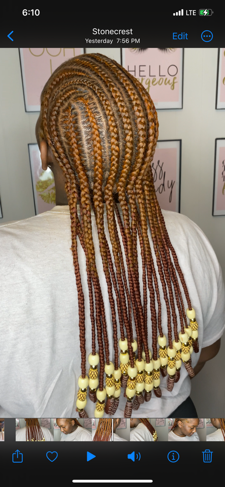 Small Stitch/Feed Ins Braids