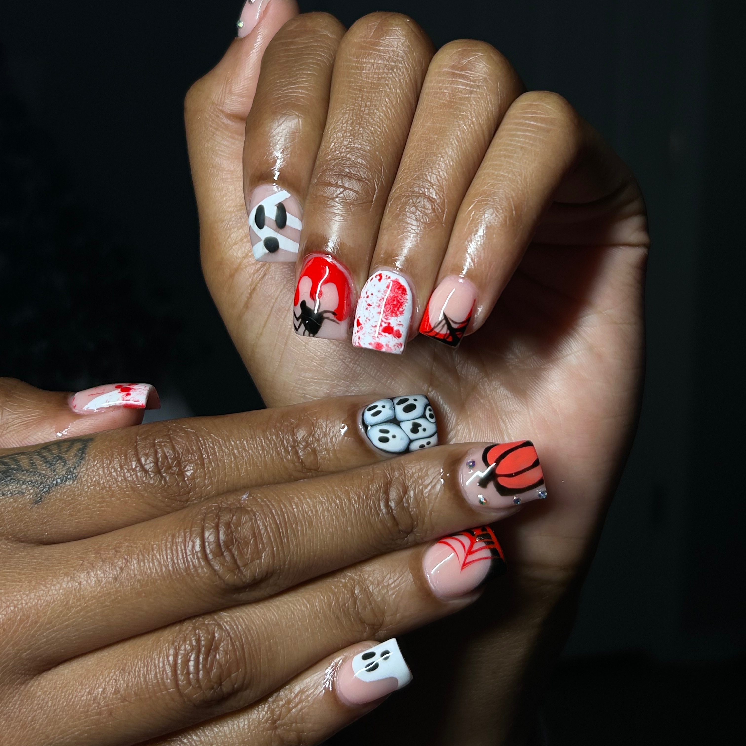 Short Full Set + Extensive Design at Kenny’s Klaws in Richmond, VA