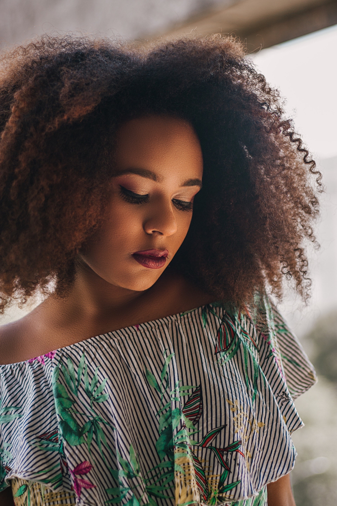 Natural hair twist-out