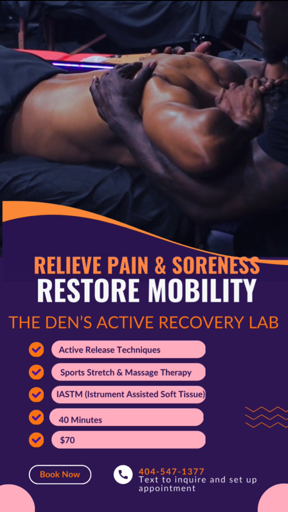 Full Body Recovery Session at The Den’s Recovery Lab in Doraville, GA