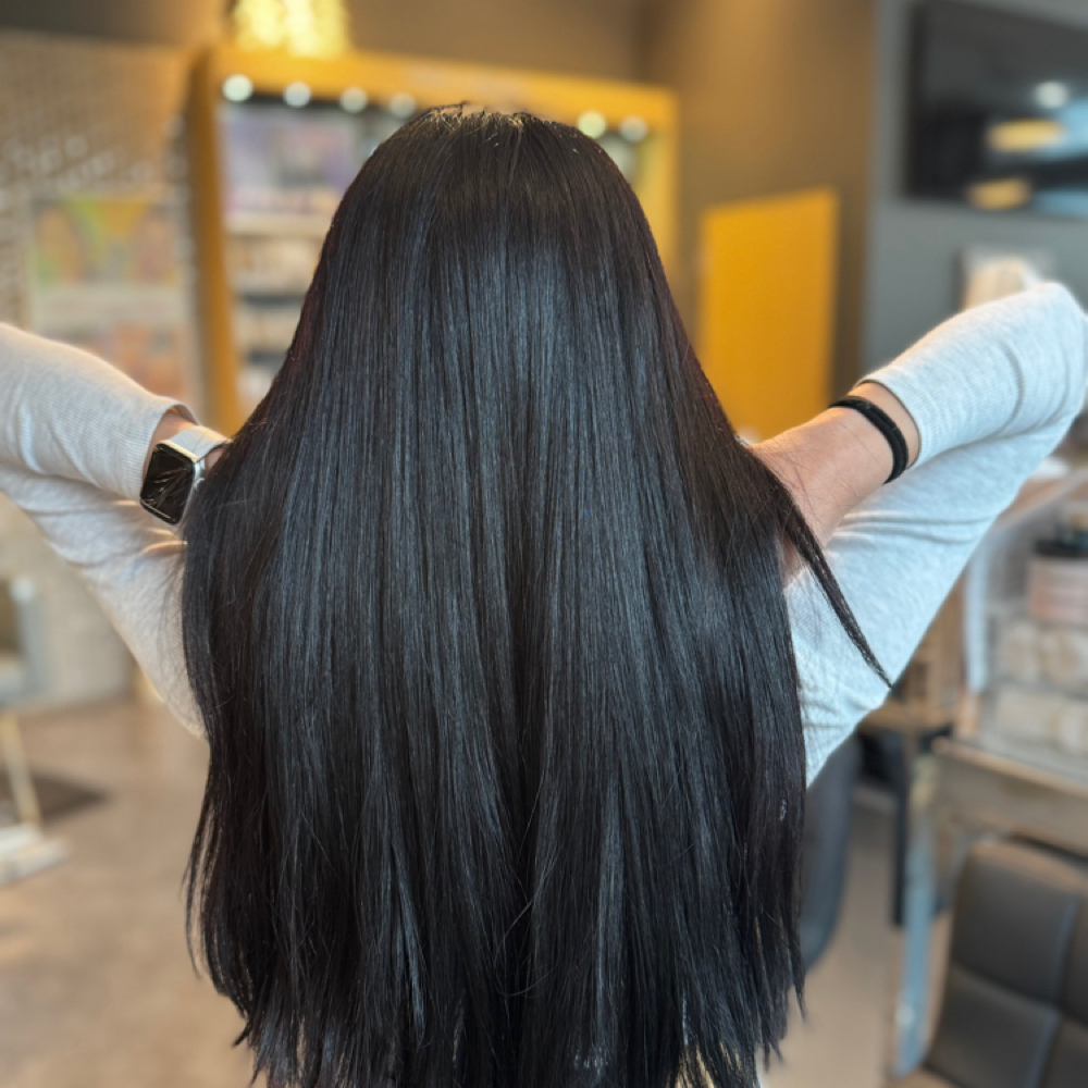 Silk Press/ Blowdry & Straighten at Alnoor beautyhouse in Brookfield, WI