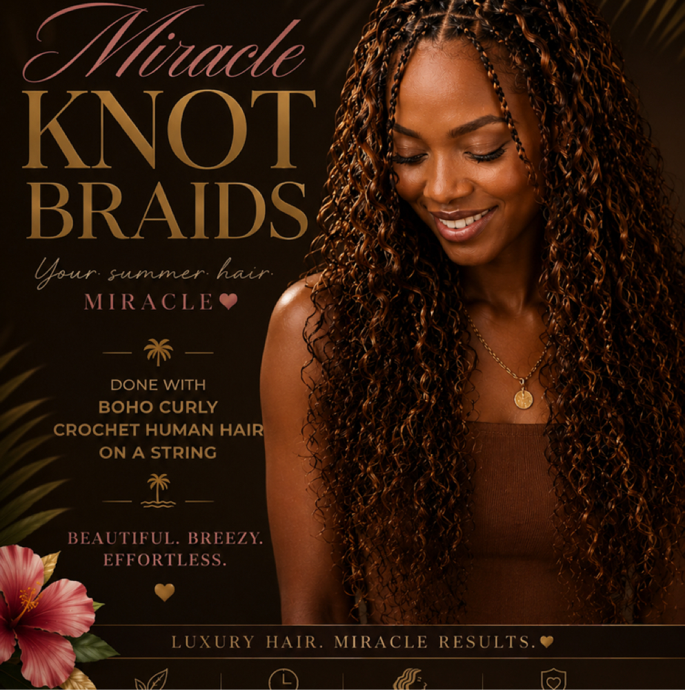 Miricale knot Braids at Jfray Hair Studio in Pantego, TX