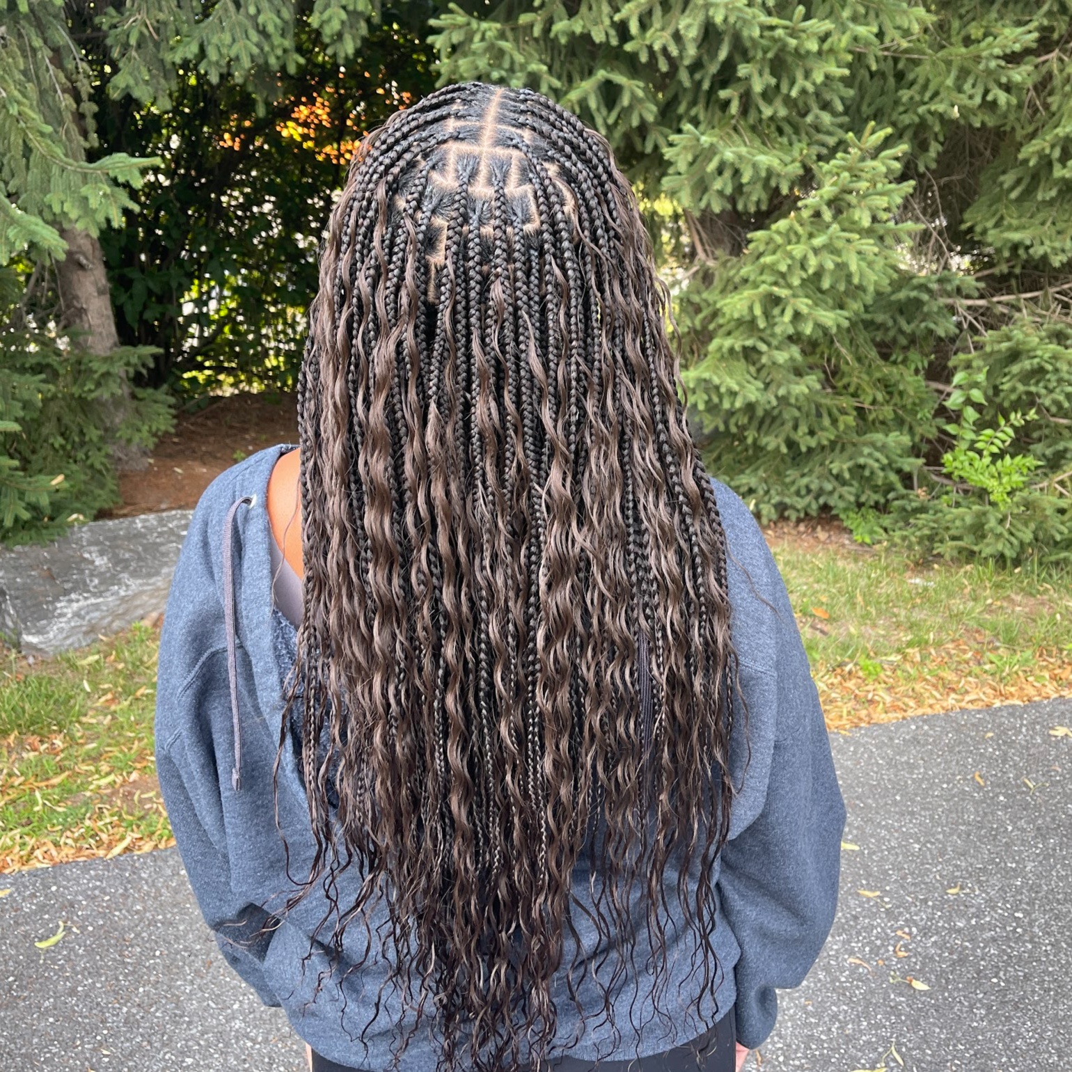 Waist Goddess Knotless Braids at Ashtrologic Hair in Frederick, MD