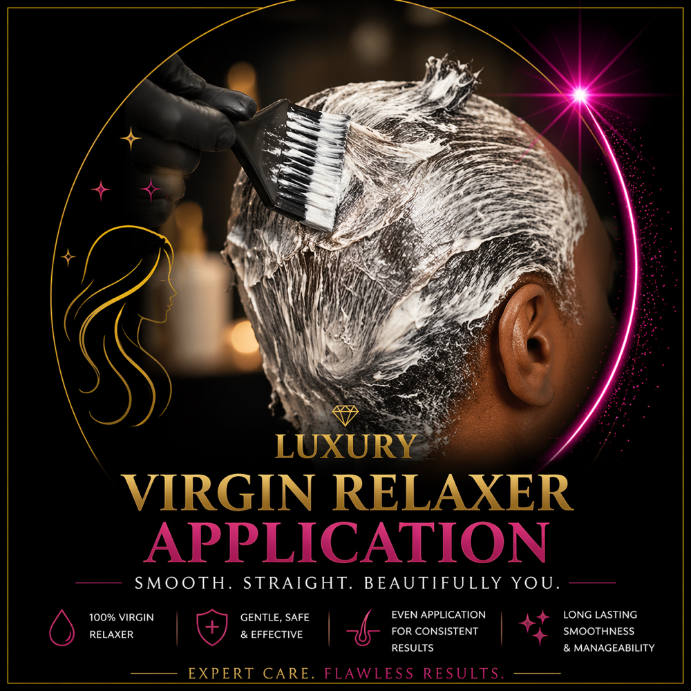 Virgin Relaxer at Boss Savage Beauty in Muskegon Hts, MI