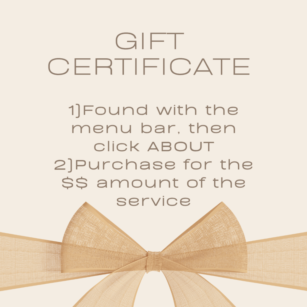 Gift Card-click on "ABOUT" in menu