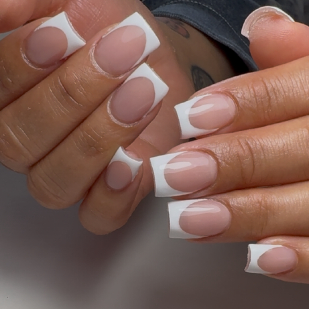 Acrylic French Tip Only at emilyxartistry in Aurora, IL