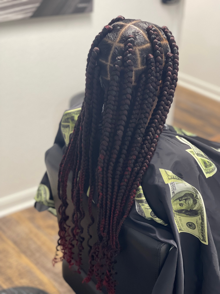Large Knotless Or Box Braids