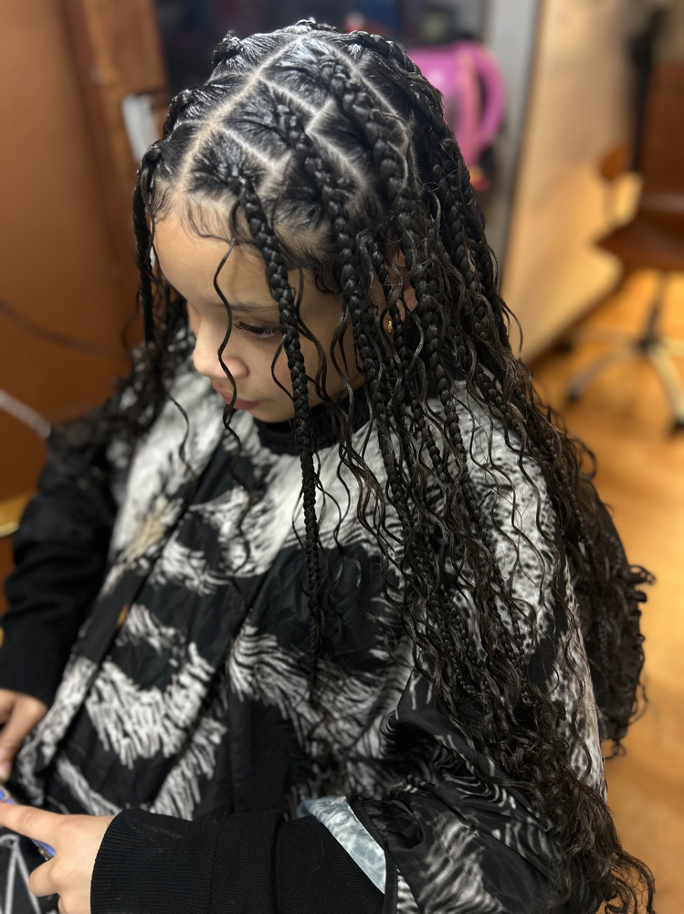 Boho Curls (feed In) at VaehBraidedIt in Lorain, OH