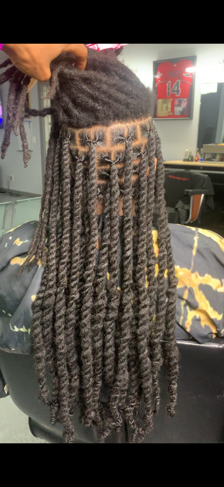 2 Strand Loc Extentions + HAIR