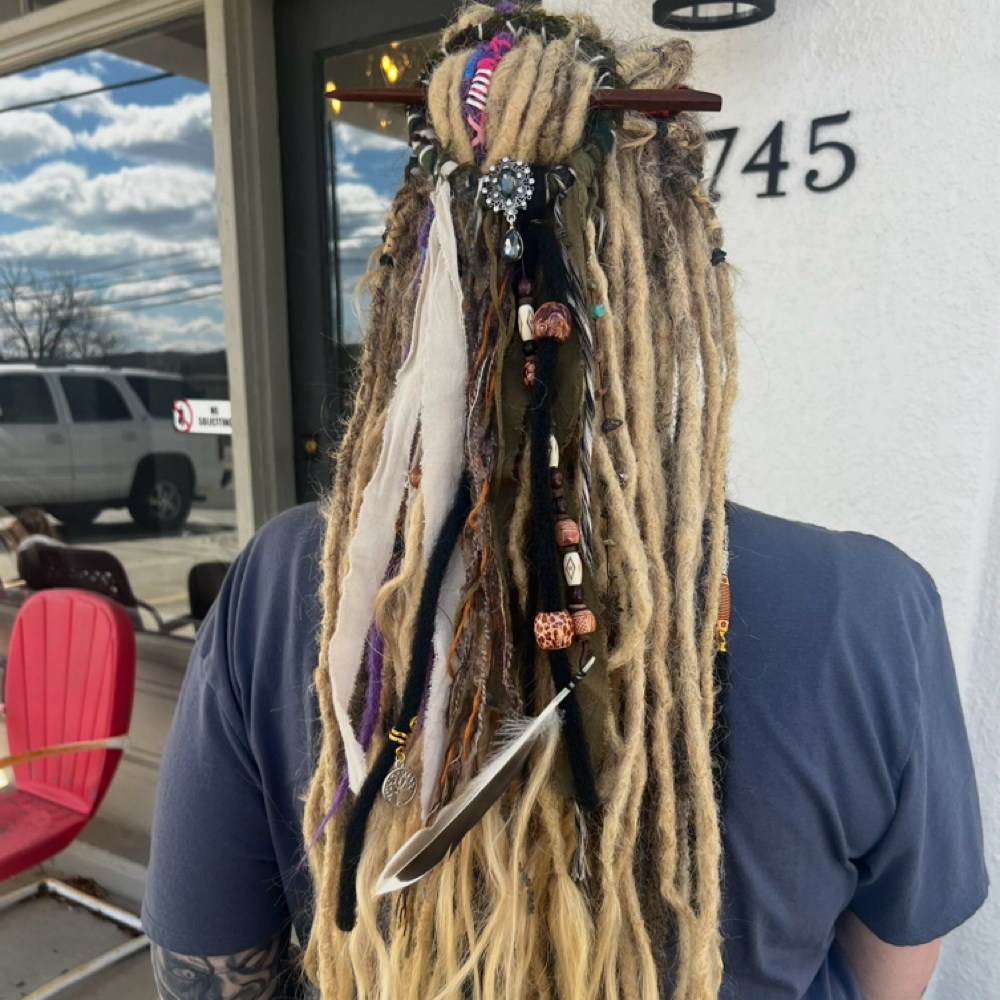 Permanent Dreadlock Partial Install at Moonchild Hair in Soddy-Daisy, TN