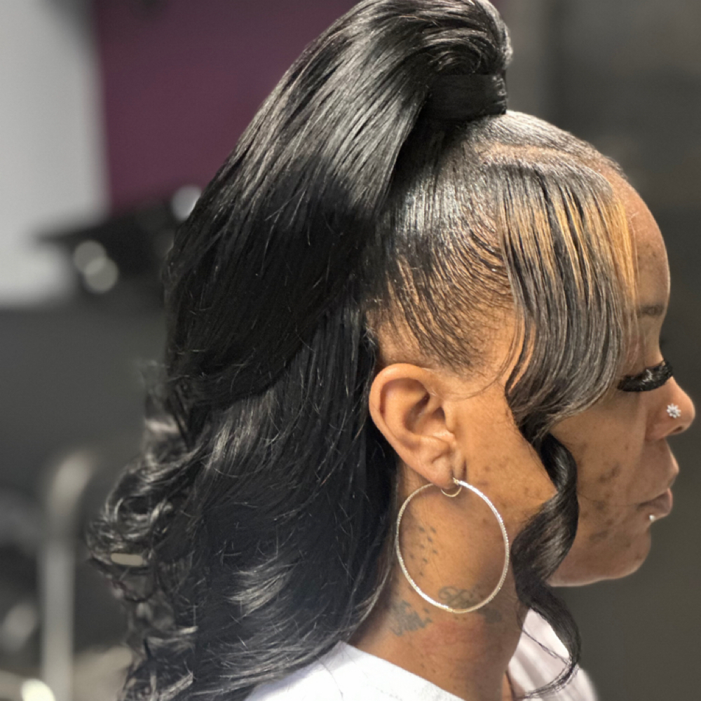 Ponytail- Half Up/Half Down at Beauty Rhon-Da-Show in Memphis, TN