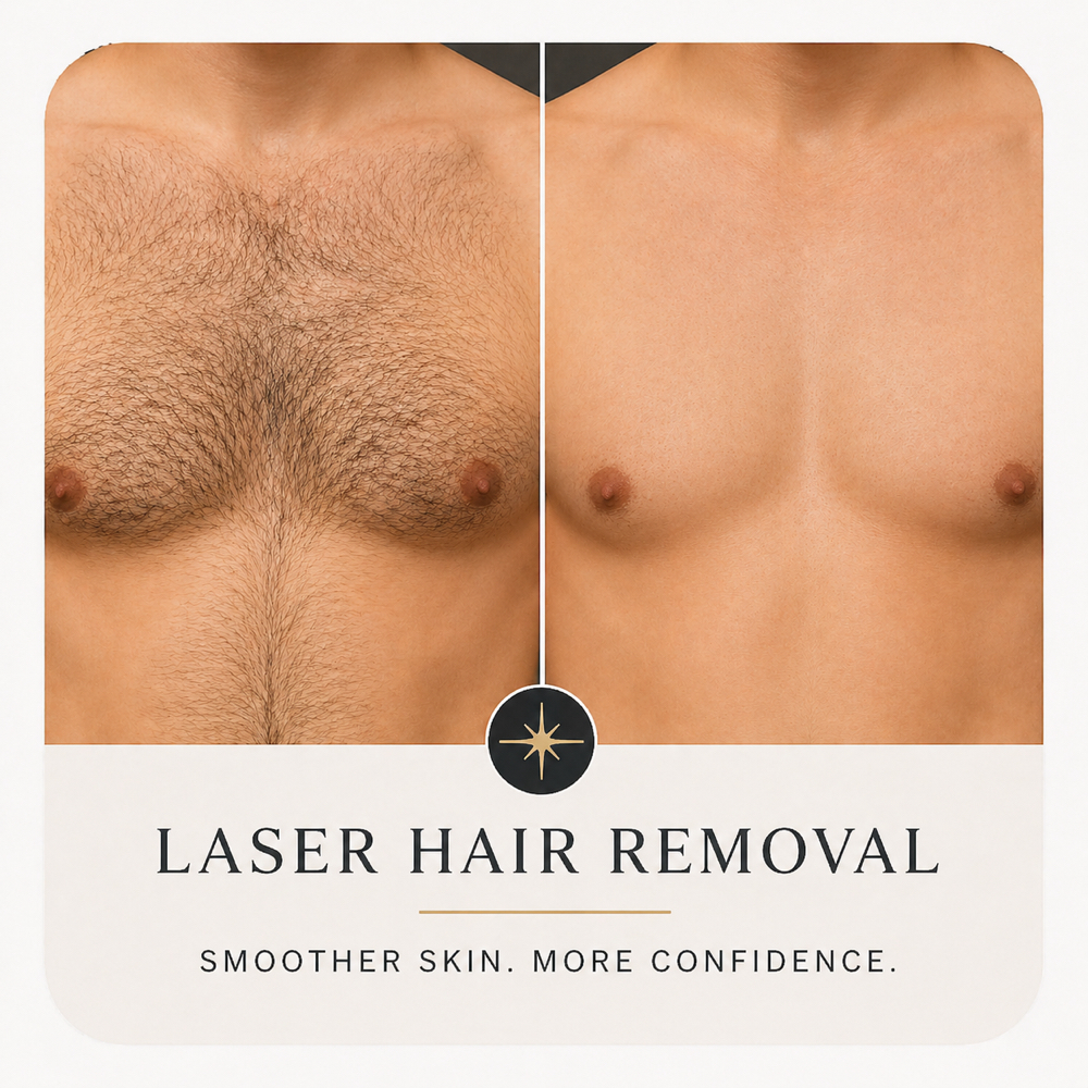 Chest Laser-one session at SLS Laser Medspa in Ontario, CA