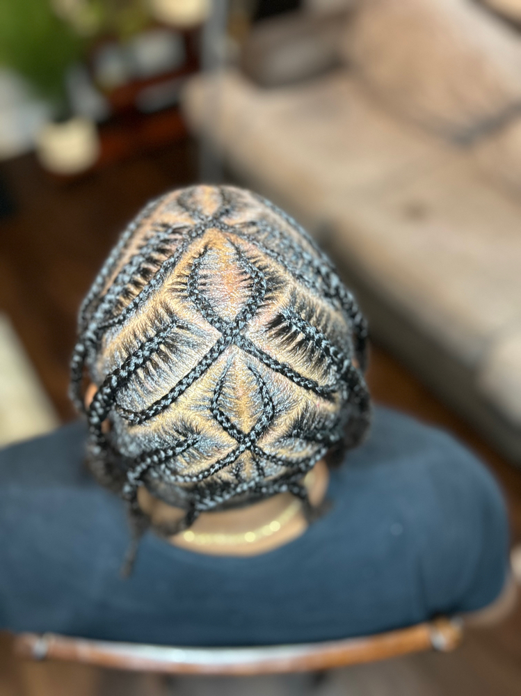 4-12 Stictch Braids at Ayo Locs N Braids in Charlotte, NC