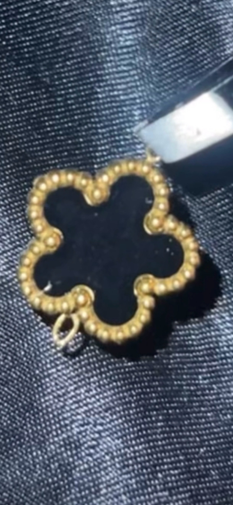 stainless steel maria clover charm