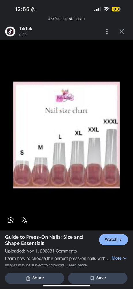 xl-xxl nails with/without designs